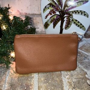 Burnt Orange / Terracotta Vegan Leather Animal Print Wallet/Coin Purse